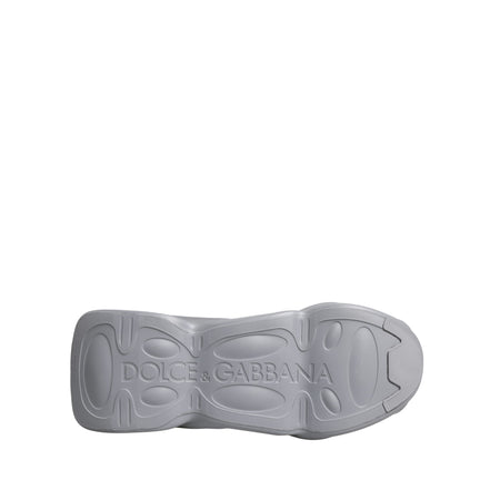 Dolce & Gabbana Grey Slip On Wave Low Top Sneakers
