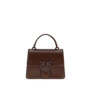 PINKO Brown Love One Top Mini Handbag