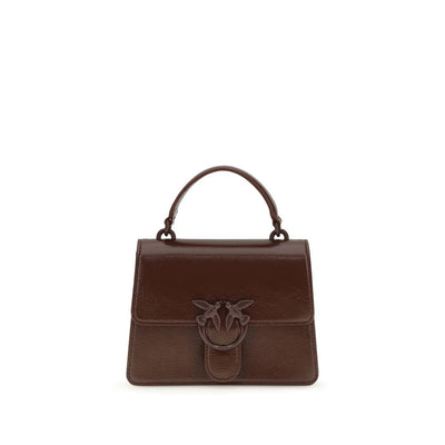 PINKO Brown Love One Top Mini Handbag