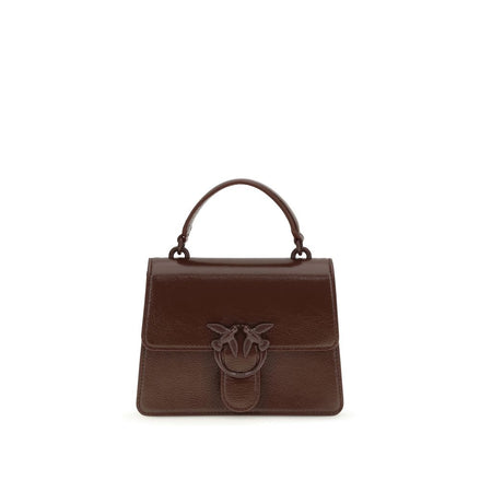 PINKO Brown Love One Top Mini Handbag