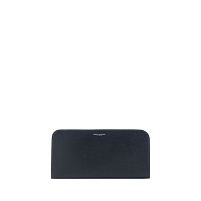 Saint Laurent Black Calf Leather Wallet