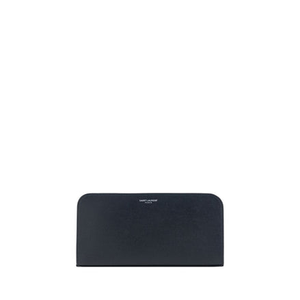 Saint Laurent Black Calf Leather Wallet