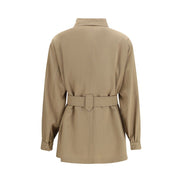 Max Mara Brown Wool Sleeveless Jacket