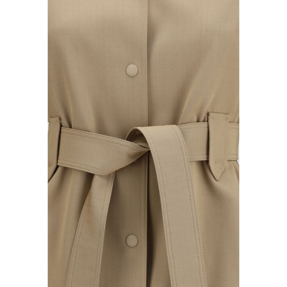 Max Mara Brown Wool Sleeveless Jacket