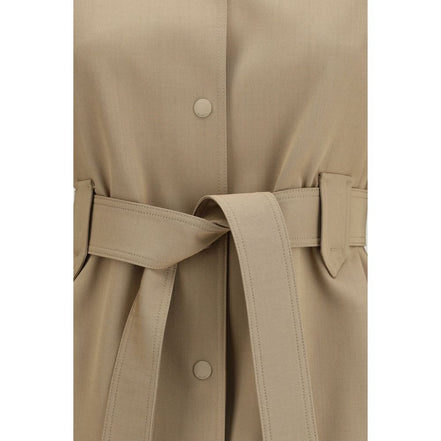 Max Mara Brown Wool Sleeveless Jacket