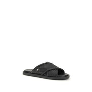 Ferragamo Black Flat Sandals