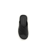 Ferragamo Black Flat Sandals