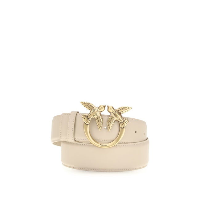 PINKO Beige Love Berry Belt