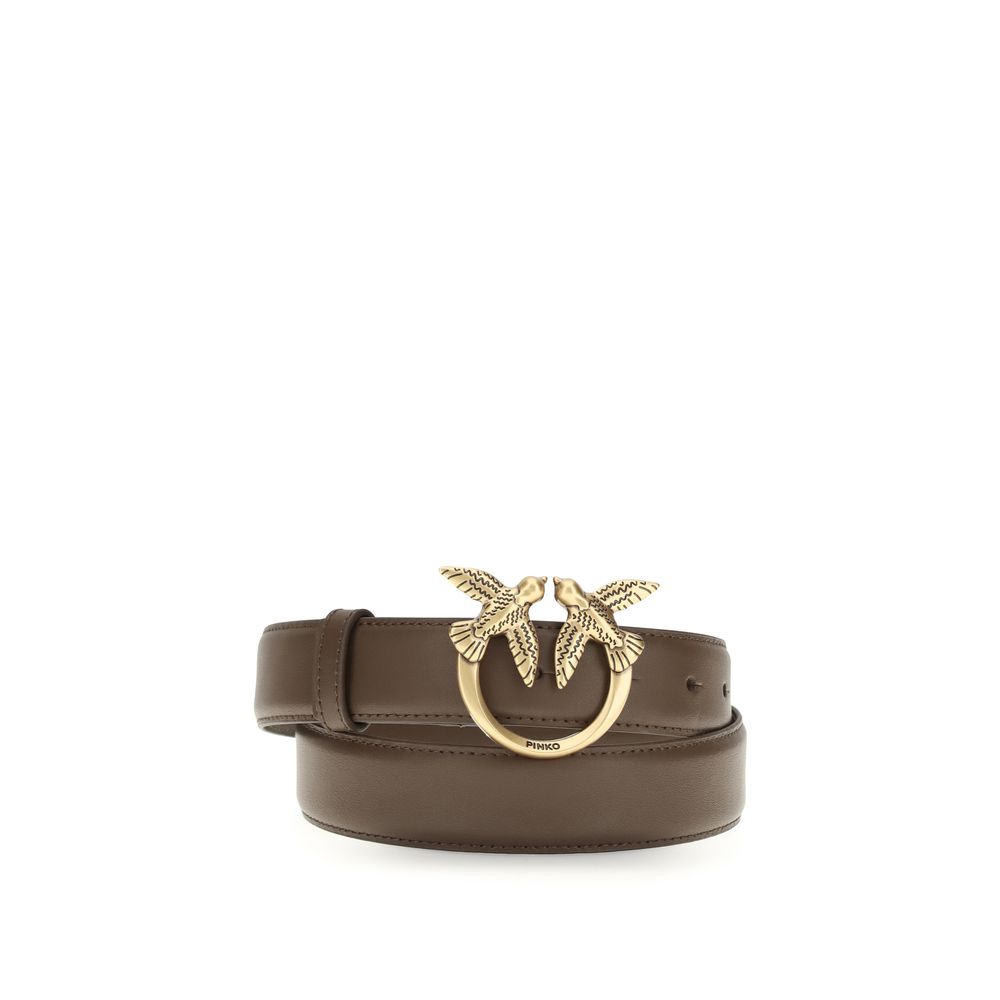 PINKO Brown Love Berry Belt