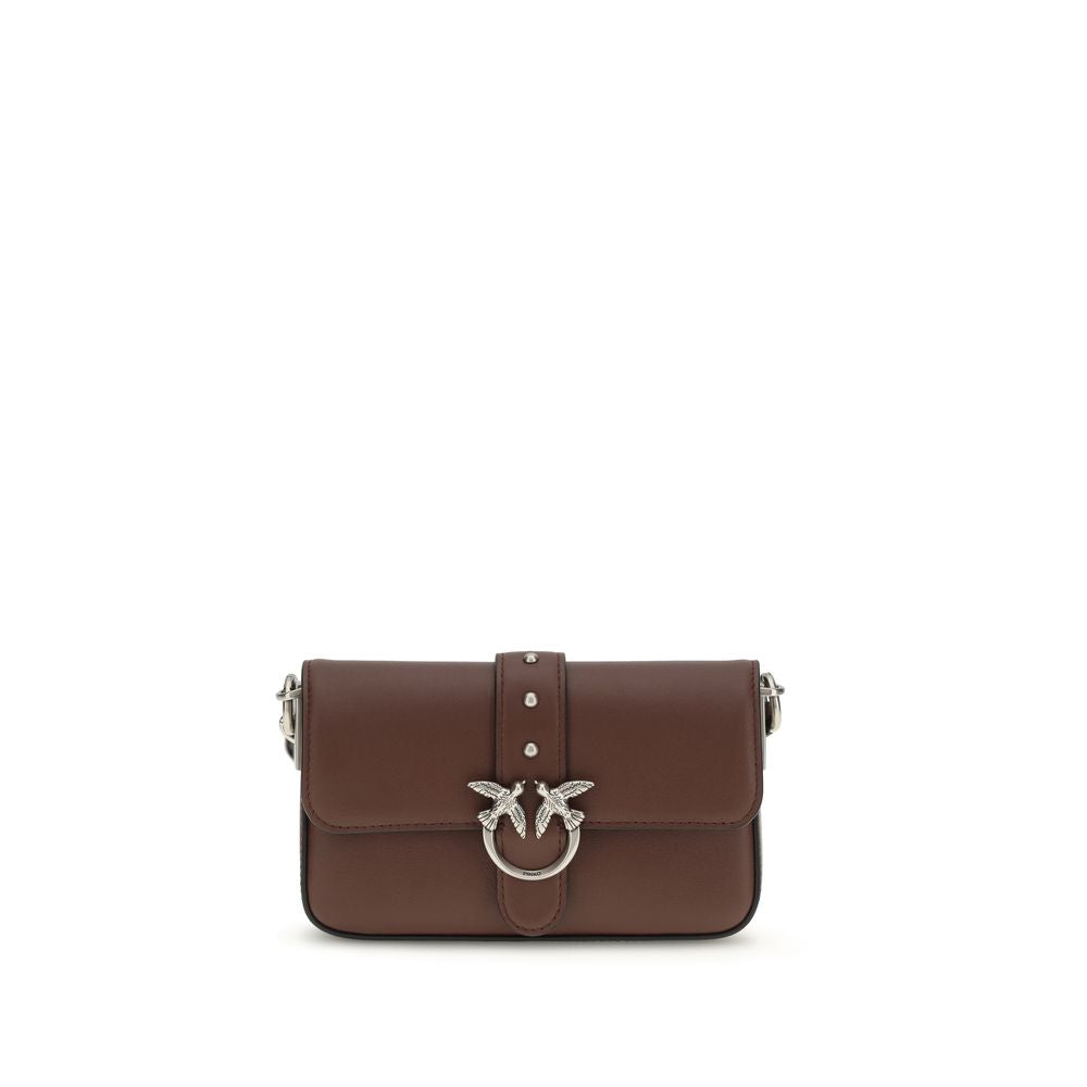PINKO Brown Baby Love Shoulder Bag