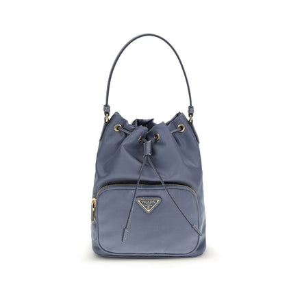 Prada Blue Polyamide Bucket Bag