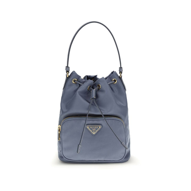 Prada Blue Polyamide Bucket Bag