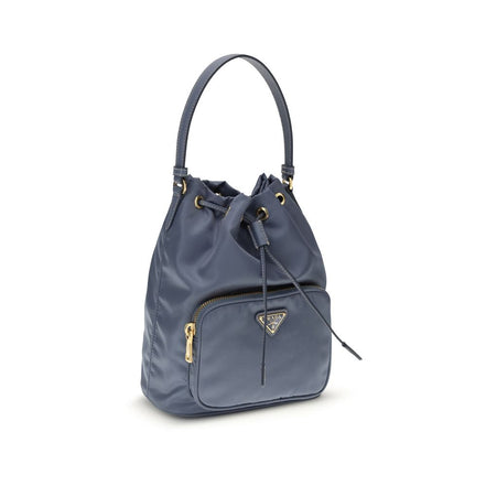 Prada Blue Polyamide Bucket Bag