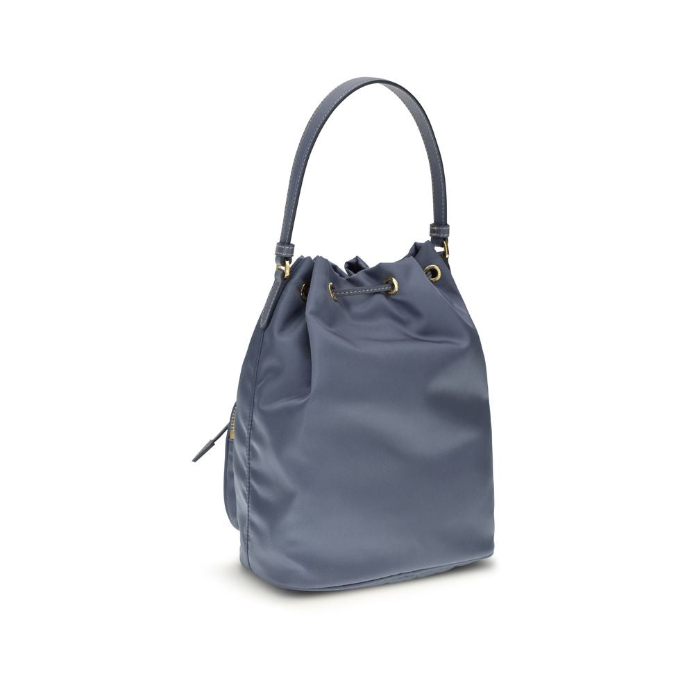 Prada Blue Polyamide Bucket Bag