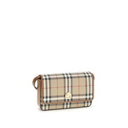 Portafoglio Burberry in poliuretano beige
