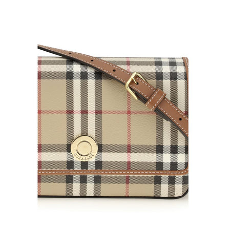 Portafoglio Burberry in poliuretano beige