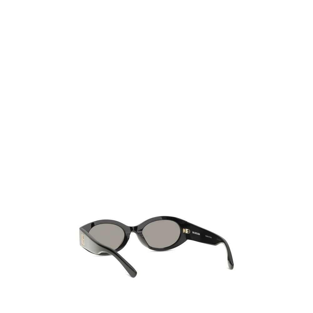 Lunettes de soleil Balenciaga noires en acétate