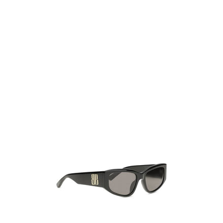 Lunettes de soleil Balenciaga noires en acétate