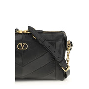 Borsa a tracolla Valentino Garavani in pelle di agnello nera Ovis Aries Aries