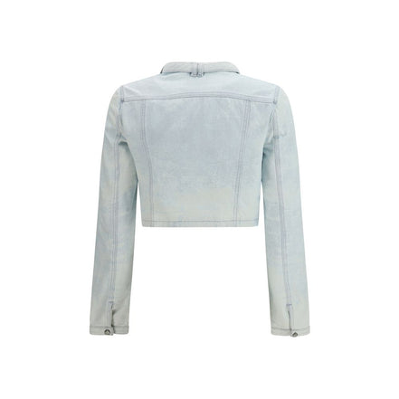 Diesel Blue Cotton Biker Jacket