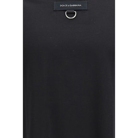 Dolce & Gabbana Black Cotton T-Shirt