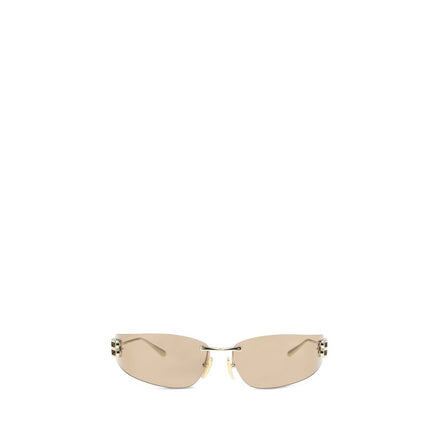 Lunettes de soleil Balenciaga en métal doré