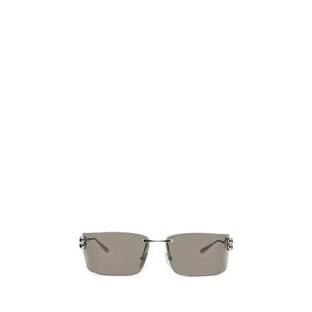 Lunettes de soleil Balenciaga en métal argenté