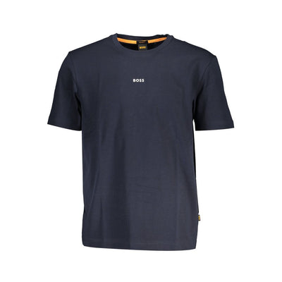 T-shirt da uomo Hugo Boss in cotone biologico blu
