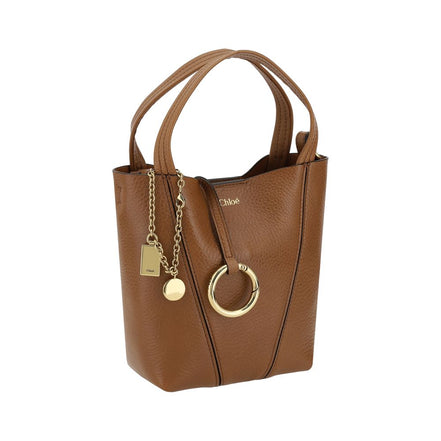 Chloé Brown Calf Leather Shoulder Bag - Spin