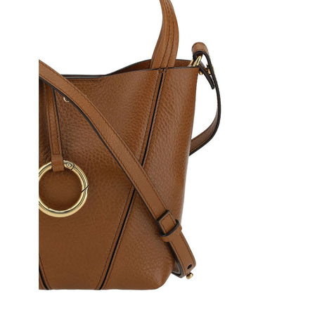 Chloé Brown Calf Leather Shoulder Bag - Spin