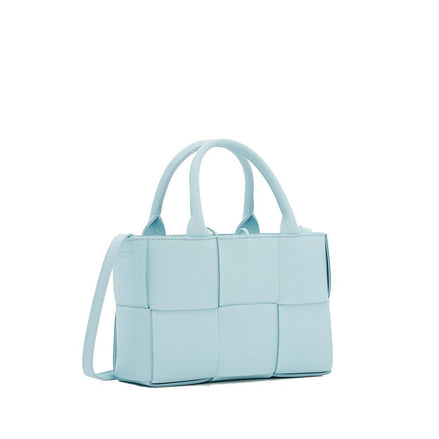Bottega Veneta Blue Leather Tote Bag