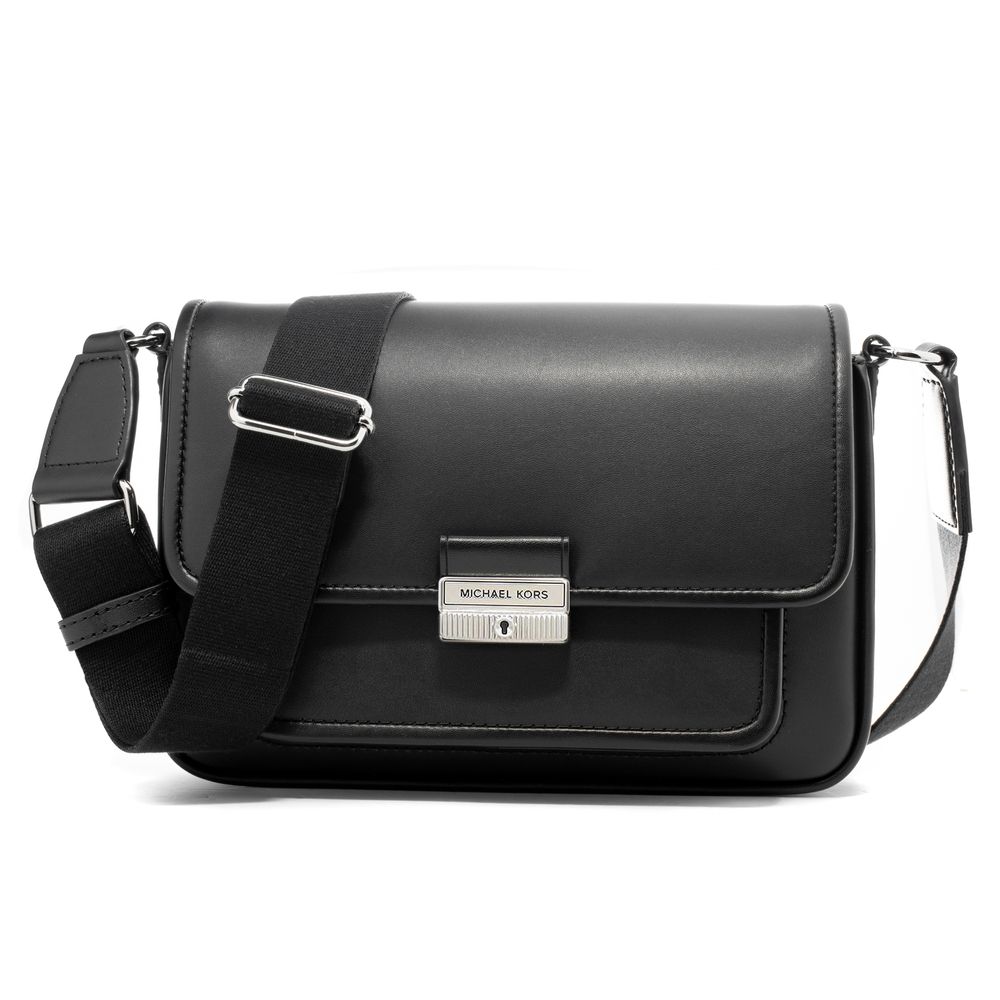 Sac à bandoulière en cuir noir Michael Kors