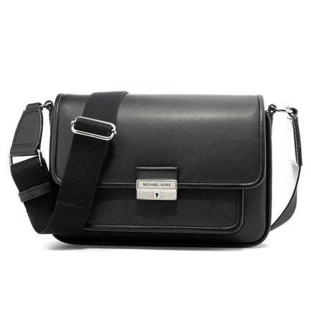 Sac à bandoulière en cuir noir Michael Kors