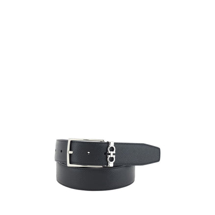 Ceinture en cuir de veau noir Bos Taurus Ferragamo