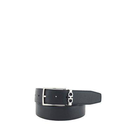 Ceinture en cuir de veau noir Bos Taurus Ferragamo