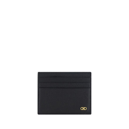Ferragamo Black Calf Leather Wallet