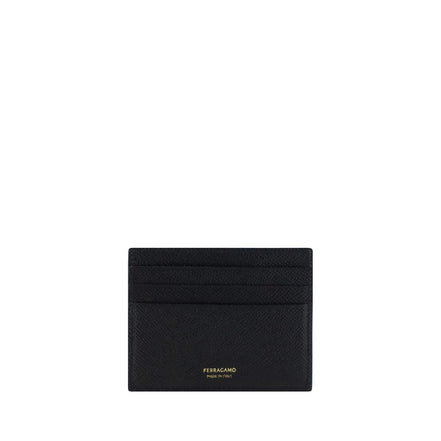 Ferragamo Black Calf Leather Wallet