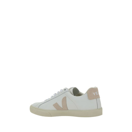 Veja White Calf Leather Low Top Sneakers - Women