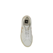 Veja White Calf Leather Low Top Sneakers - Women