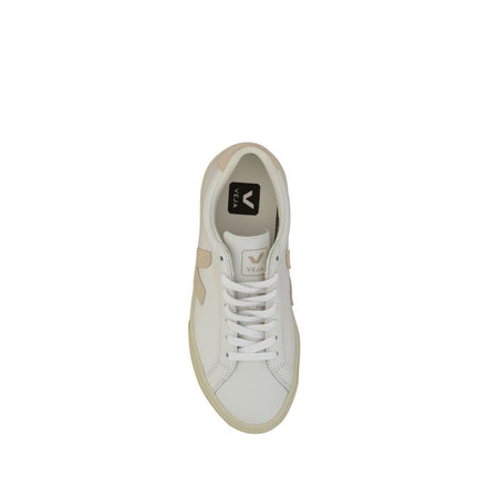 Veja White Calf Leather Low Top Sneakers - Women