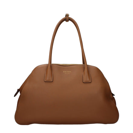 Prada Brown Leather Shoulder Bag