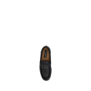 Mocassins à enfiler Dolce & Gabbana en cuir de veau noir Bos Taurus