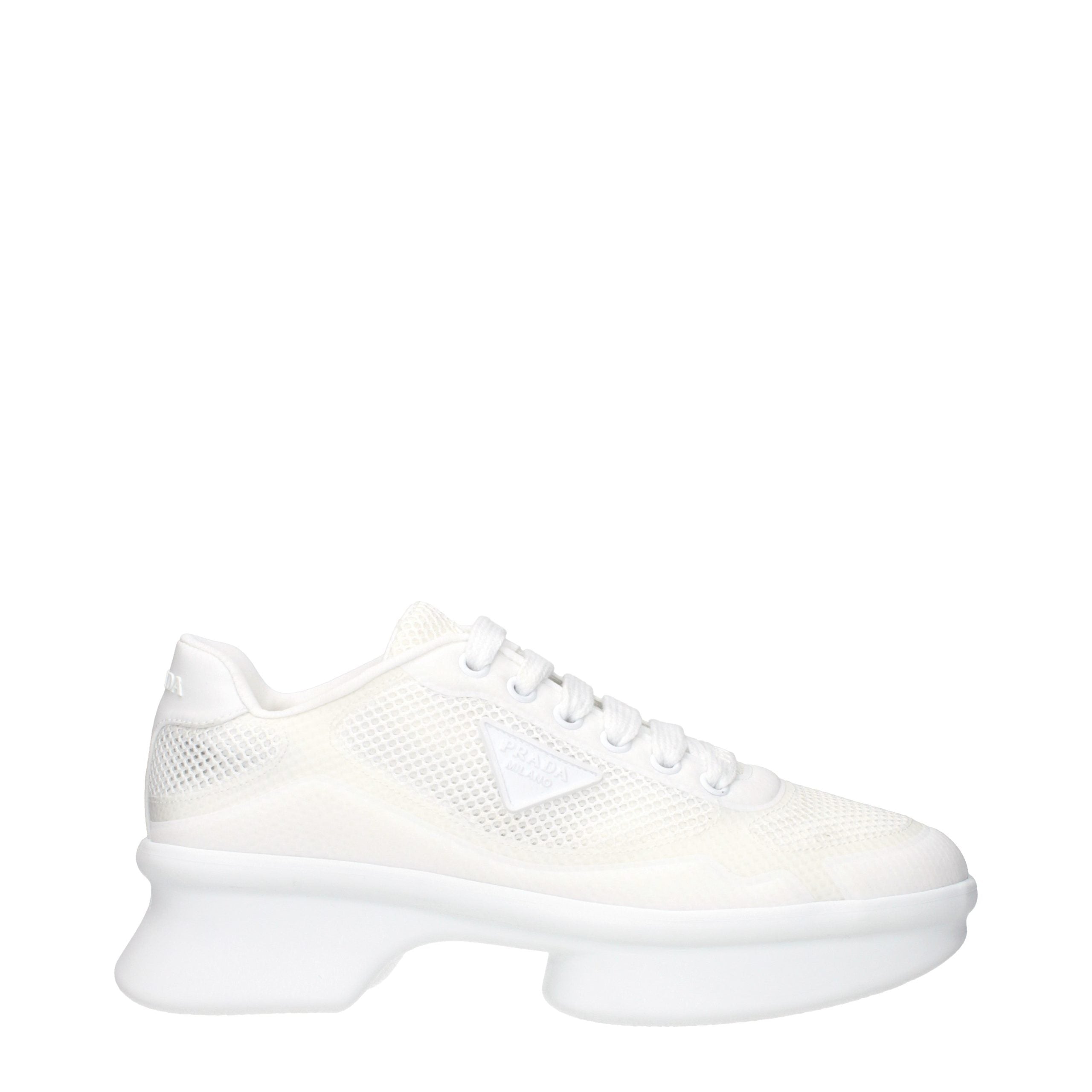Prada White Athletic Sneakers