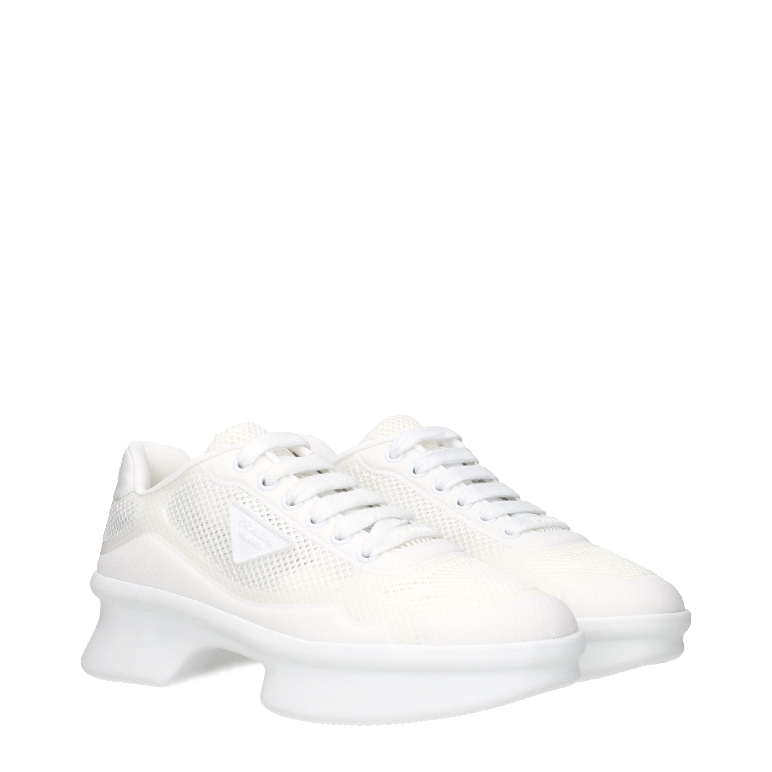 Prada White Athletic Sneakers