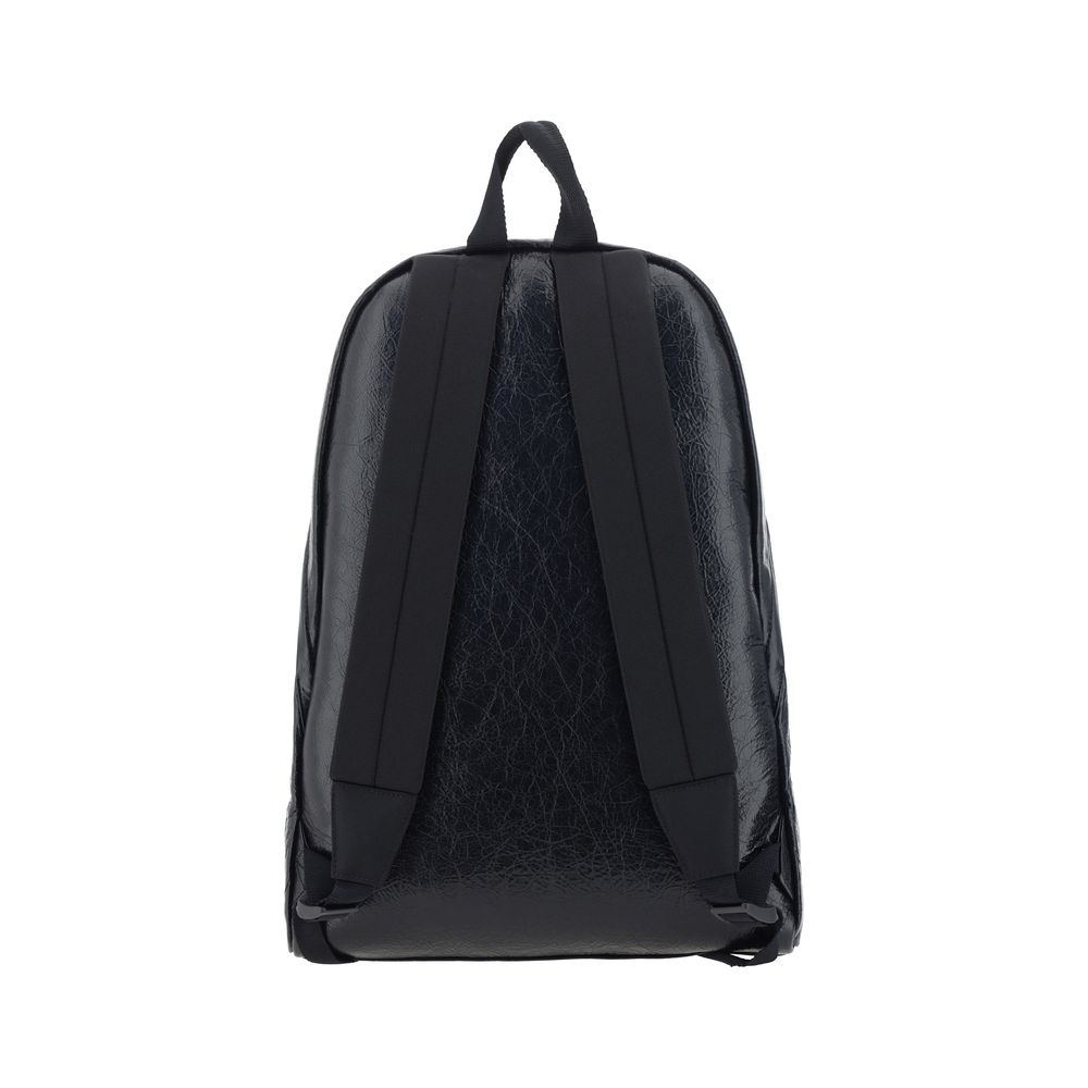 Sac à dos Balenciaga Bos Taurus en cuir de veau noir