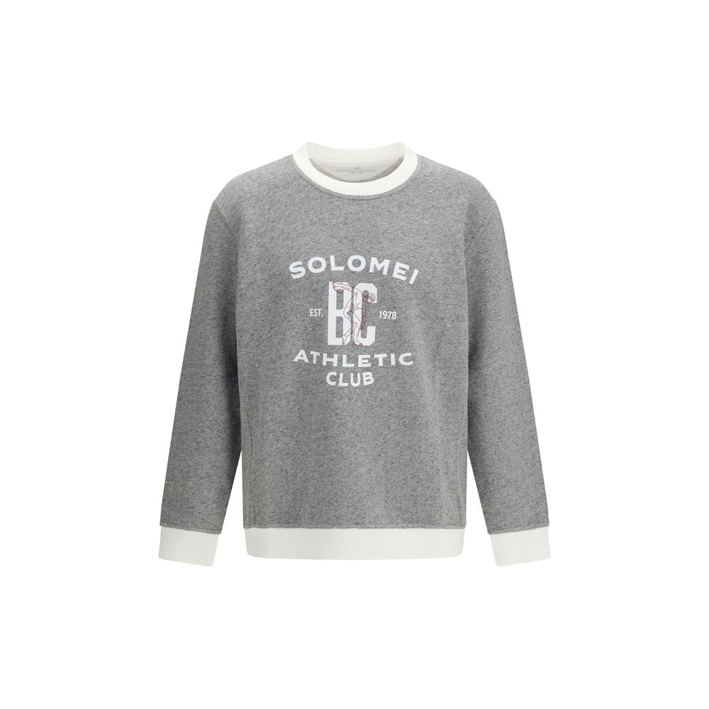 Felpa Brunello Cucinelli in cotone grigio