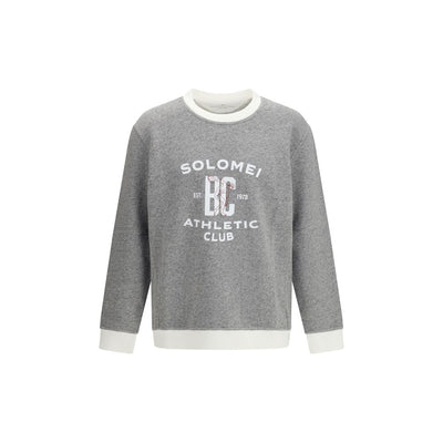 Felpa Brunello Cucinelli in cotone grigio