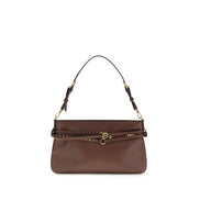 PINKO Brown Buckle Shoulder Bag