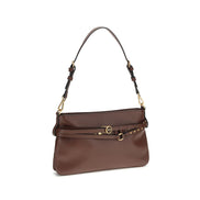 PINKO Brown Buckles Shoulder Bag