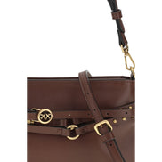 PINKO Brown Buckles Shoulder Bag